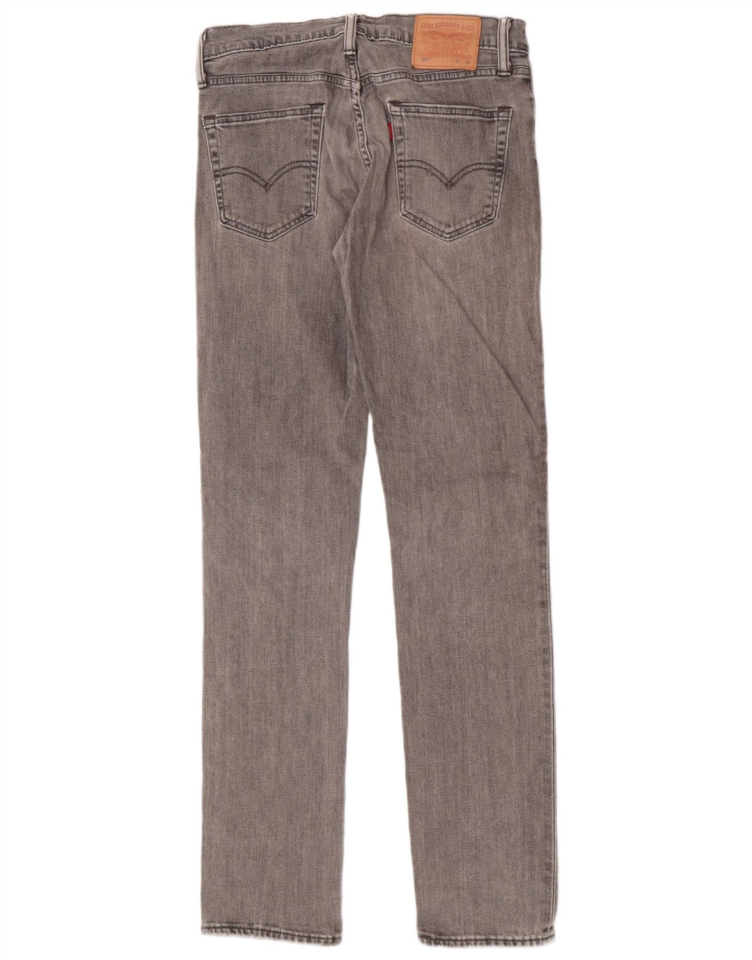 Męskie jeansy Levi's 511 Slim W31 L34 Szara bawełna