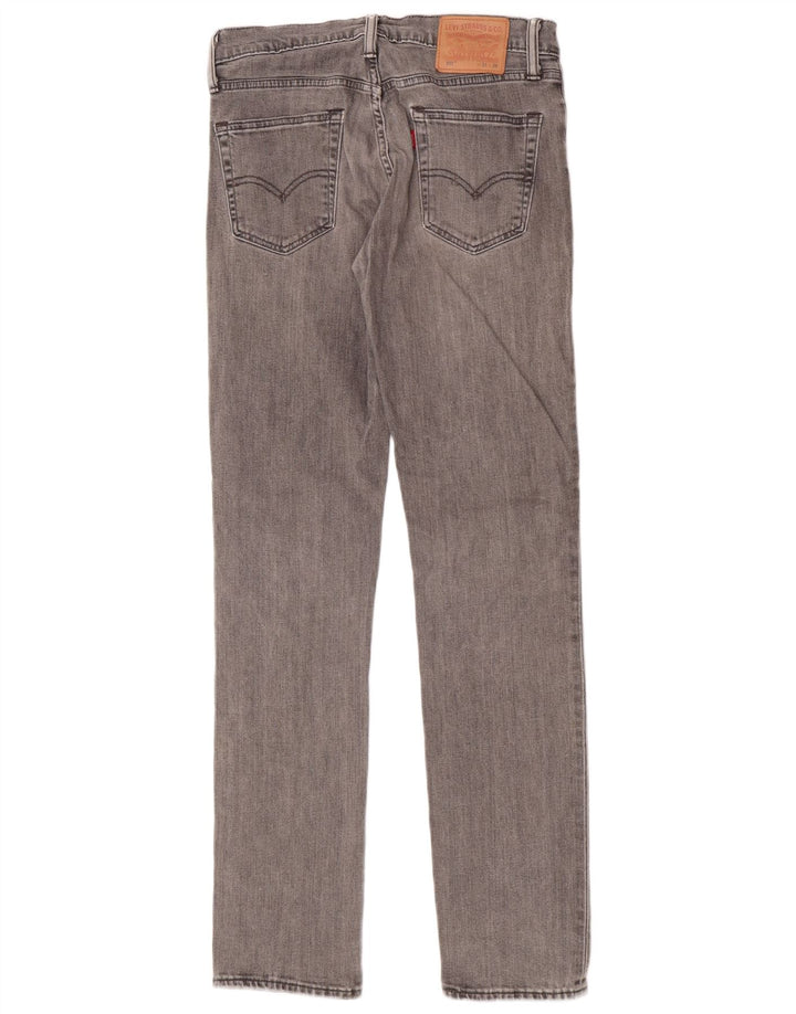 Męskie jeansy Levi's 511 Slim W31 L34 Szara bawełna