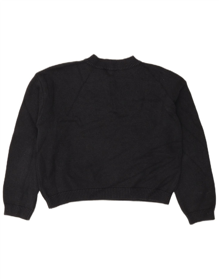 Marks & Spencer Damski sweter z dekoltem w kształcie litery V, UK 14, średni czarny