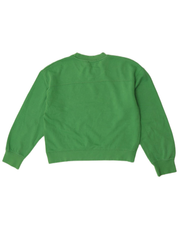Damski sweter typu Crop Bluza Zara UK 14, średni zielony poliester