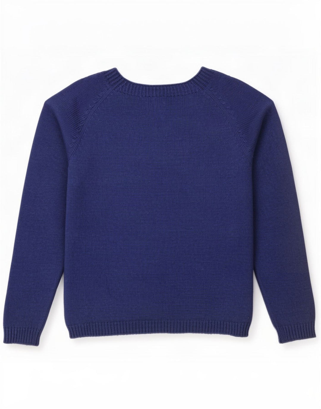 Sweter damski Massimo Dutti z dekoltem w łódkę UK 14 Średni granatowy wełniany