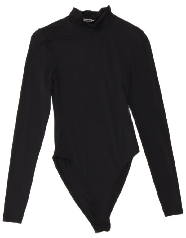 Damskie body z długim rękawem Zara UK 8 Small, czarny poliamid