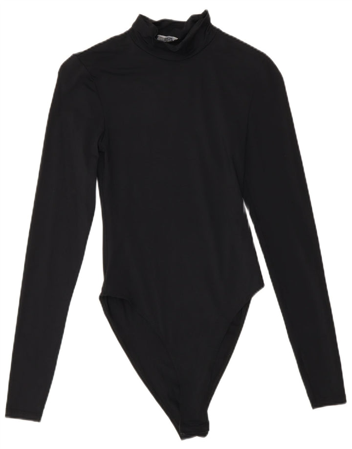 Damskie body z długim rękawem Zara UK 8 Small, czarny poliamid