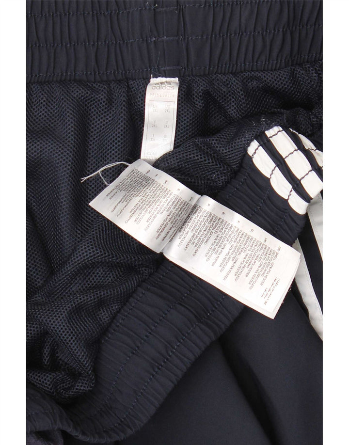 Męskie spodenki sportowe Adidas 2XL granatowe, poliestrowe