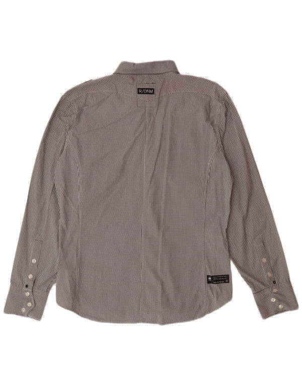 Koszula męska G-STAR XL, bawełniana, w czarną kratkę