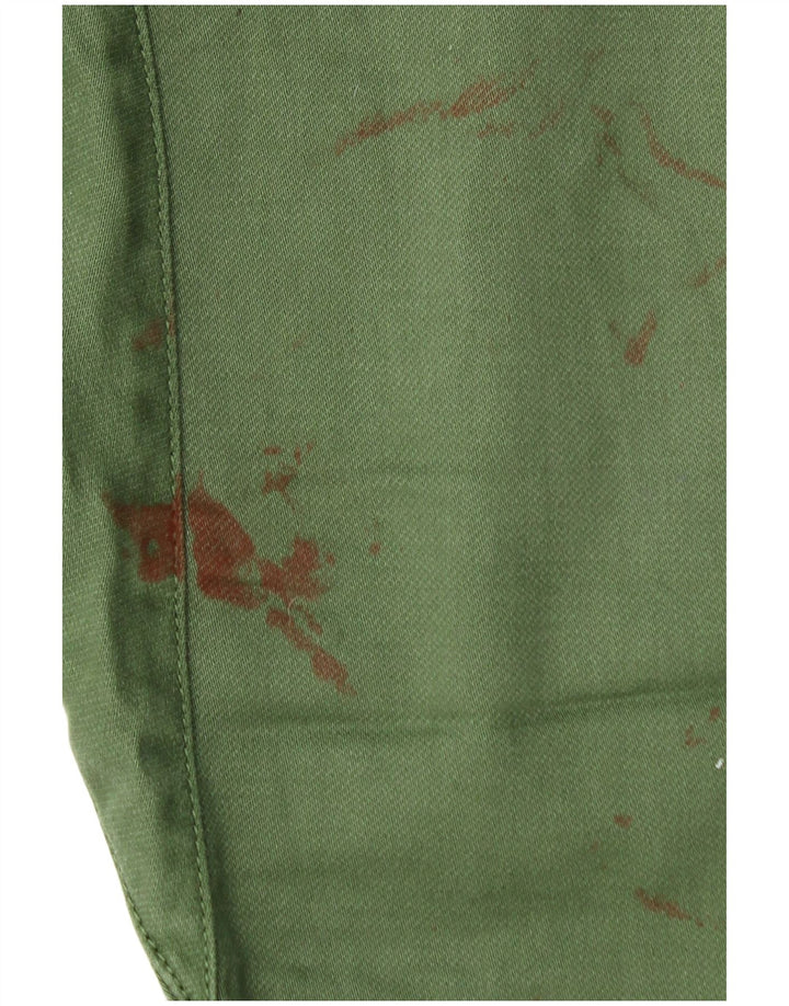 Męskie proste spodnie chino Quiksilver średnie W30 L30 zielony poliester