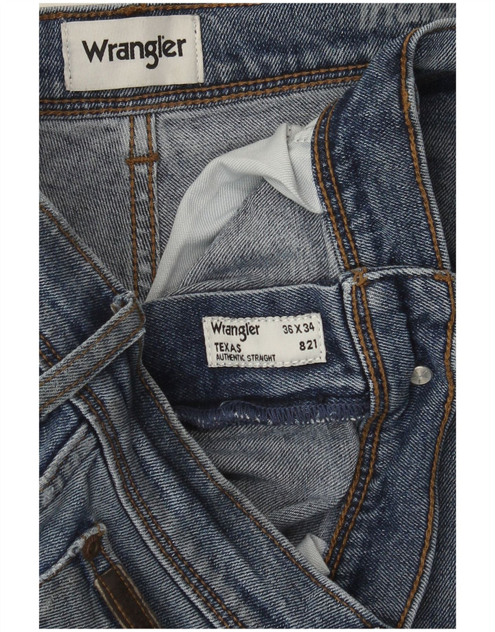 Męskie jeansy Wrangler Texas Straight W36 L32 Niebieskie