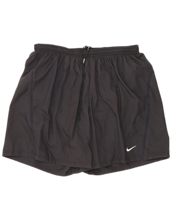 Damskie spodenki sportowe Nike Dri Fit, duże, czarne, poliestrowe
