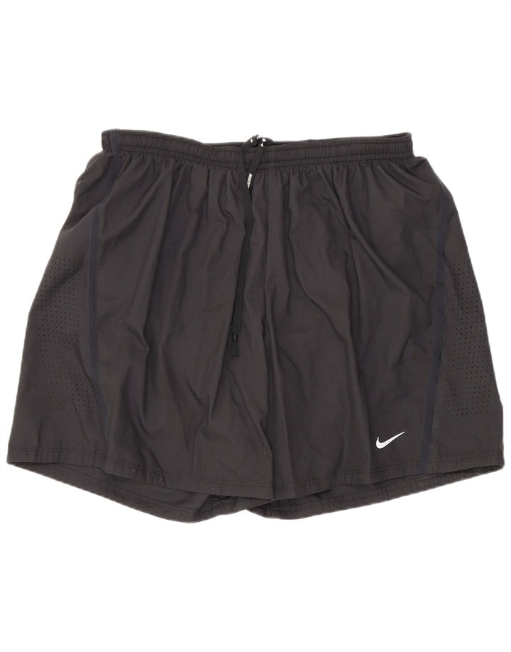 Damskie spodenki sportowe Nike Dri Fit, duże, czarne, poliestrowe