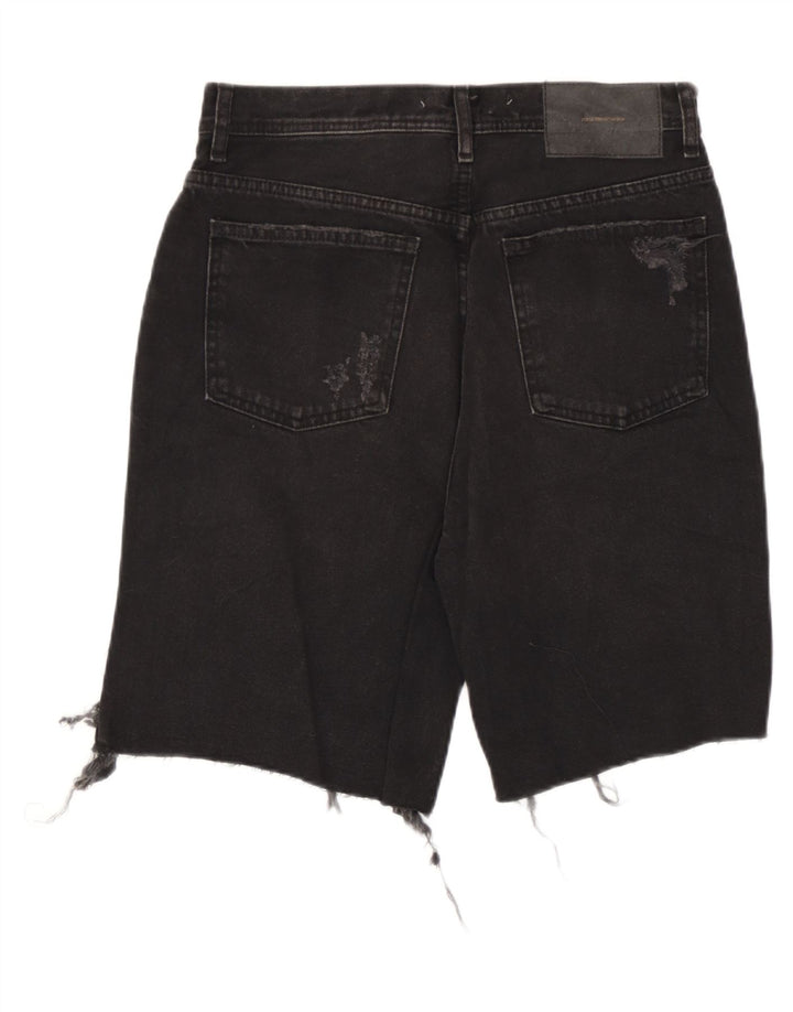 Męskie spodenki jeansowe Zara w trudnej sytuacji EU 38 Small W30 czarne
