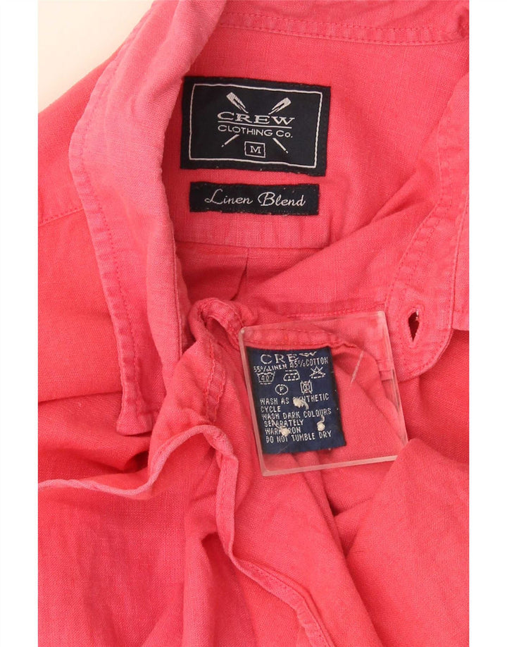 Koszula męska Crew Clothing Średnia różowa lniana