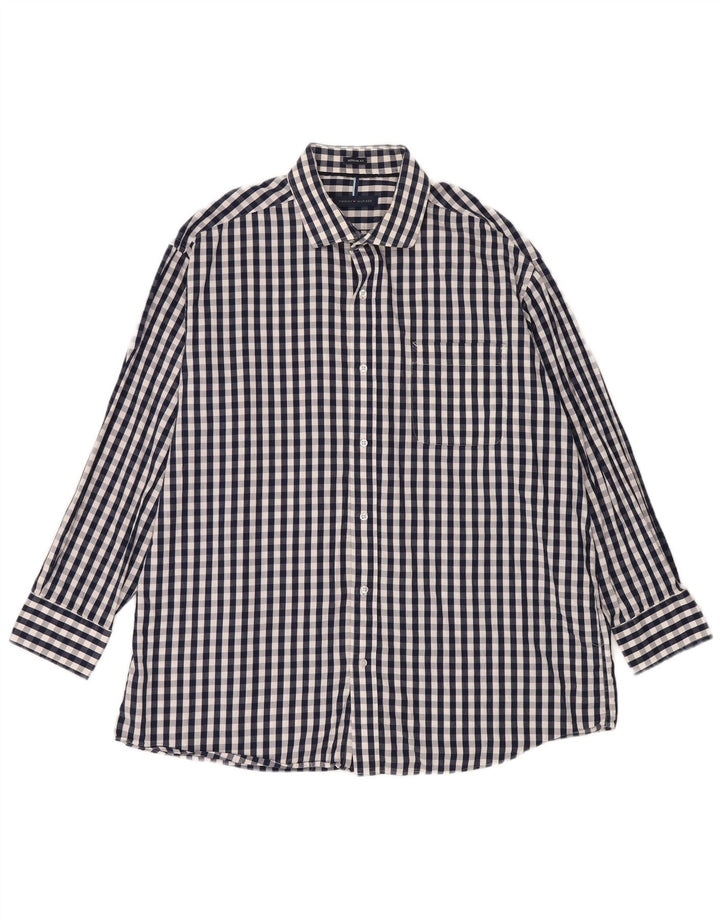 Koszula męska Tommy Hilfiger o regularnym kroju, rozmiar 17 1/2 XL, granatowa kratka
