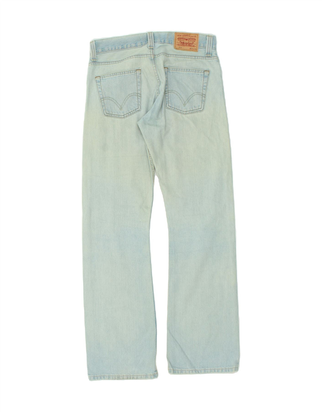 Męskie jeansy Bootcut LEVI'S 512 W33 L34 Niebieska bawełna