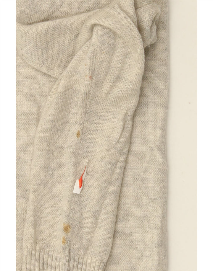 Sweter damski Fat Face Longline z otwartym kardiganem UK 10, mały, szary, nakrapiany