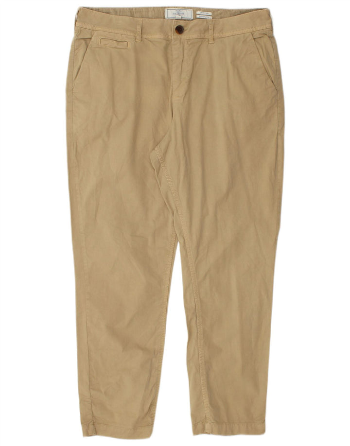 Spodnie Chino FAT FACE Damskie Devon Regular Fit UK 14 Large W32 L26 Beżowe