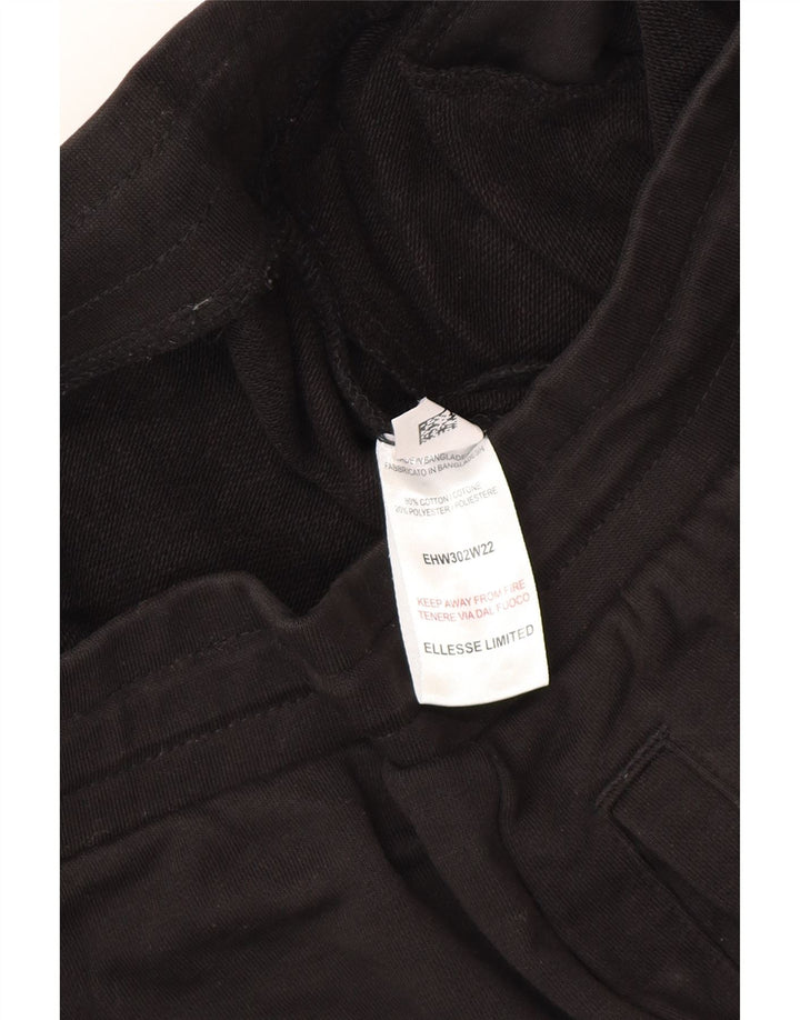 Męskie spodnie dresowe Ellesse Joggers Small, czarne, bawełniane