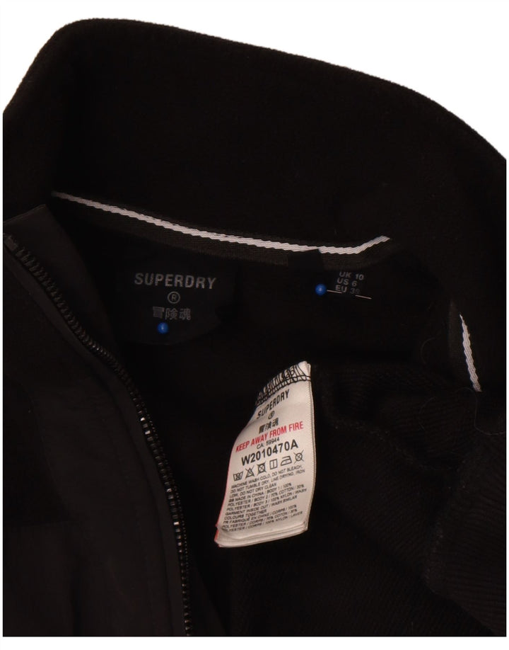 Damski sweter oversize Superdry UK 10, mały, czarny, z blokami kolorów
