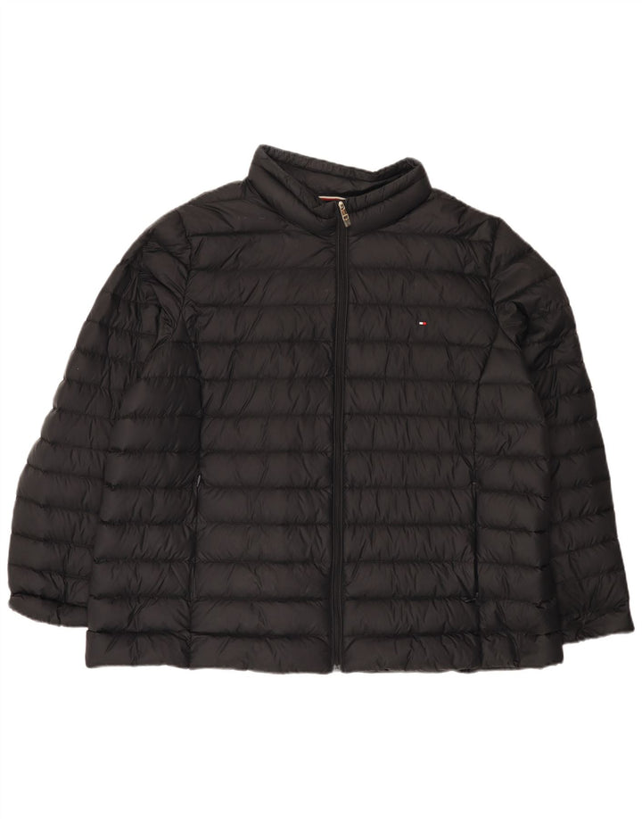 Damska ocieplana kurtka Tommy Hilfiger UK 20 2XL Czarny poliamid