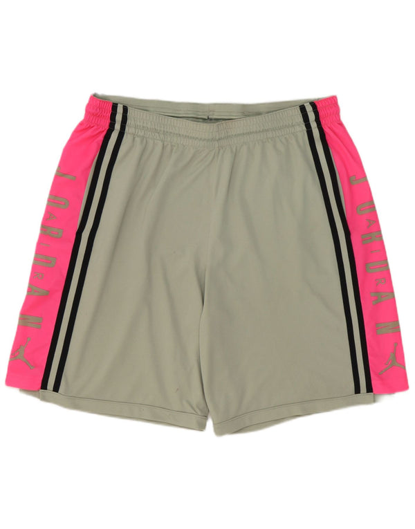 Męskie spodenki sportowe Jordan Graphic 2XL Szary poliester z blokami kolorów