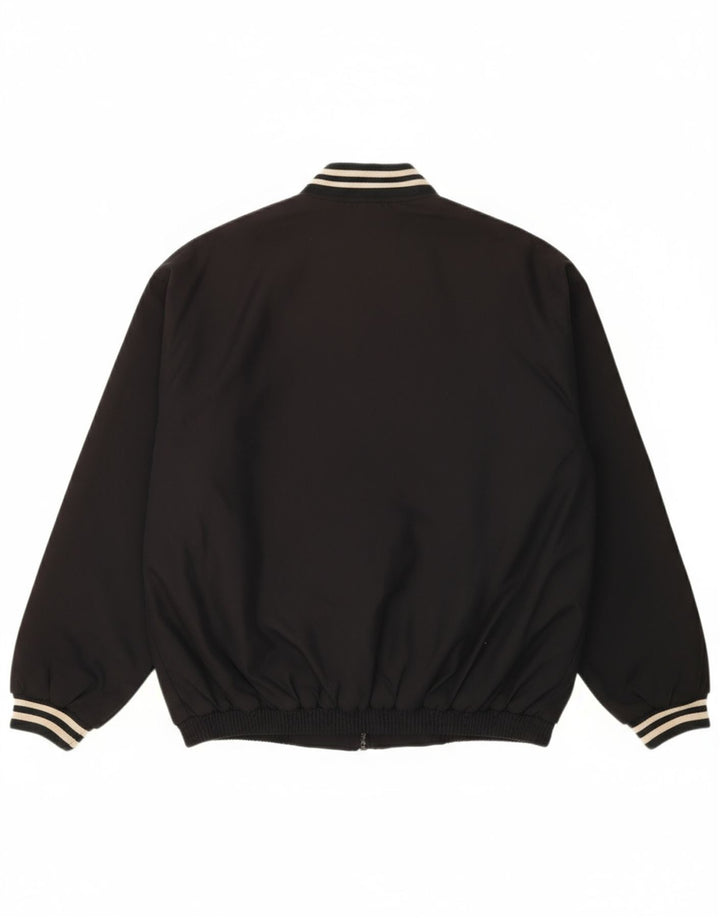 ST. BERNARD Mens Tracksuit Top Jacket Medium Black Colourblock Polyester