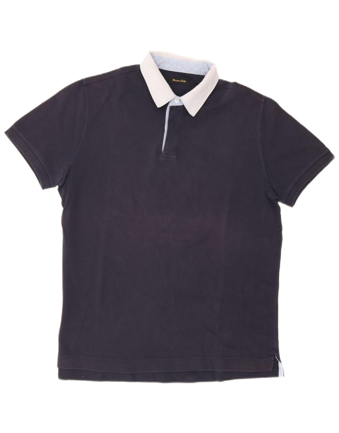 Męska koszulka polo Massimo Dutti, duża, granatowa
