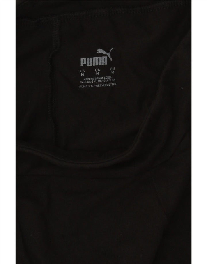 Damskie legginsy Puma Graphic UK 12, średnie czarne, bawełniane