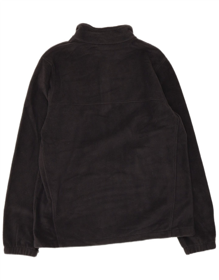 COLUMBIA Męski sweter polarowy Crawford z zamkiem błyskawicznym, średni czarny poliester