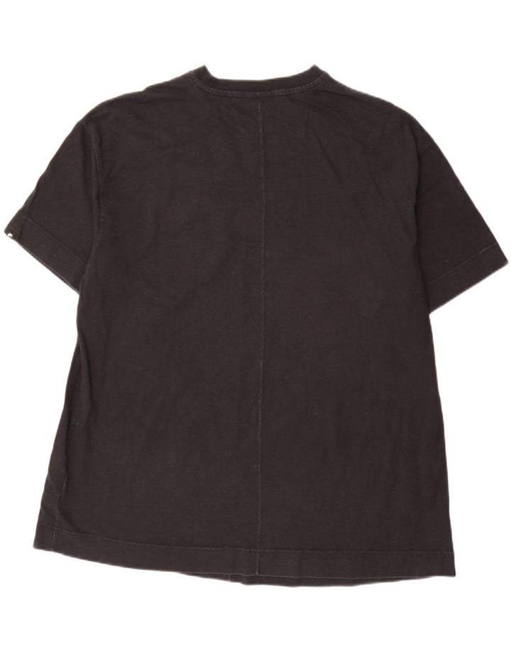Męski T-shirt z grafiką Nike, średni czarny, bawełniany