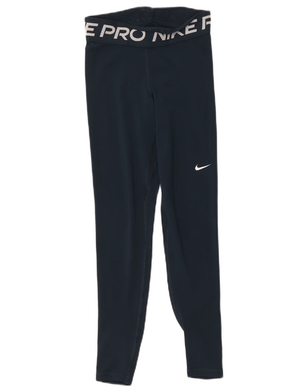 Damskie legginsy Nike Dri Fit Graphic UK 6 XS granatowe
