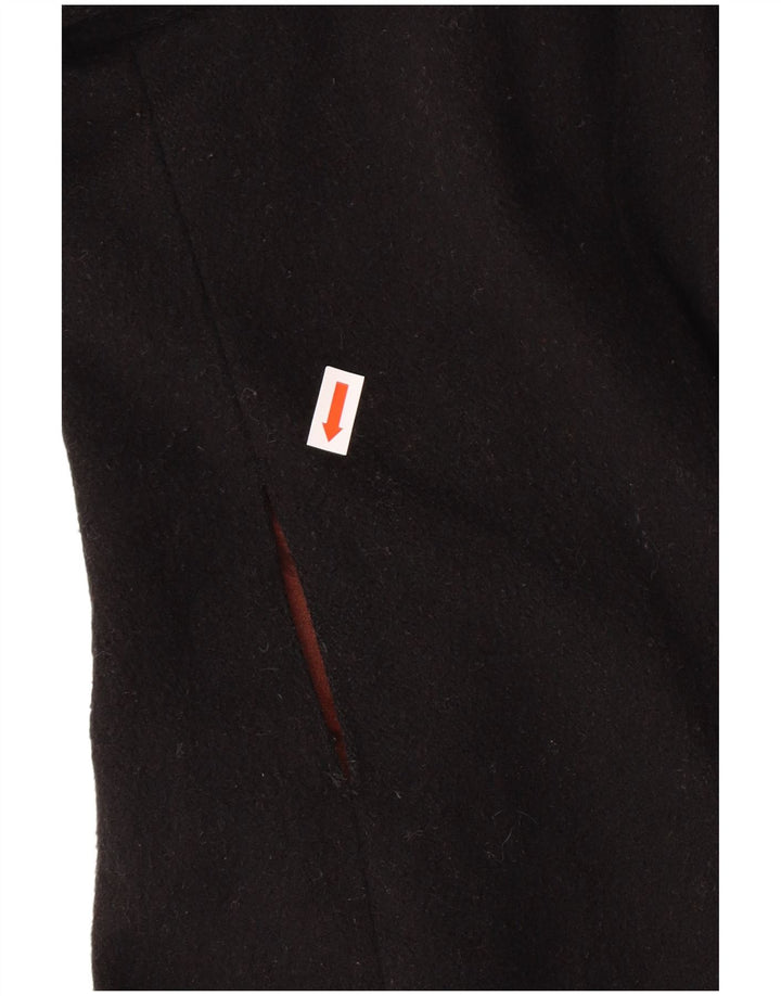 LAURA ASHLEY Płaszcz damski UK 12, średnia czarna wełna