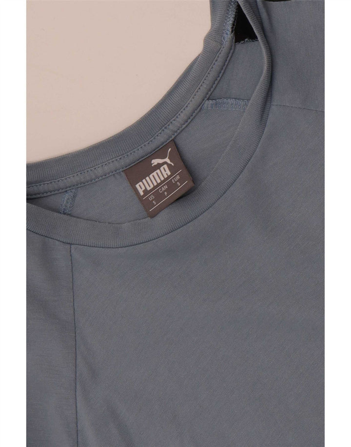 Męski T-shirt Puma z grafiką, mały, niebieski, z blokami kolorów