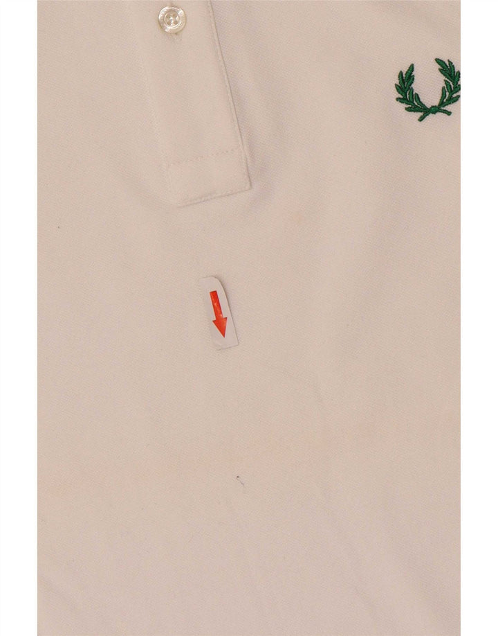 Męska lekka i rozciągliwa koszulka polo Fred Perry, średnia biała bawełna