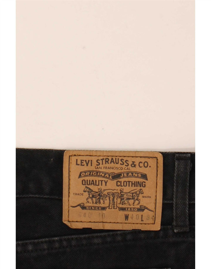 Męskie dżinsy Levi's 440 Straight W40 L34 Czarne