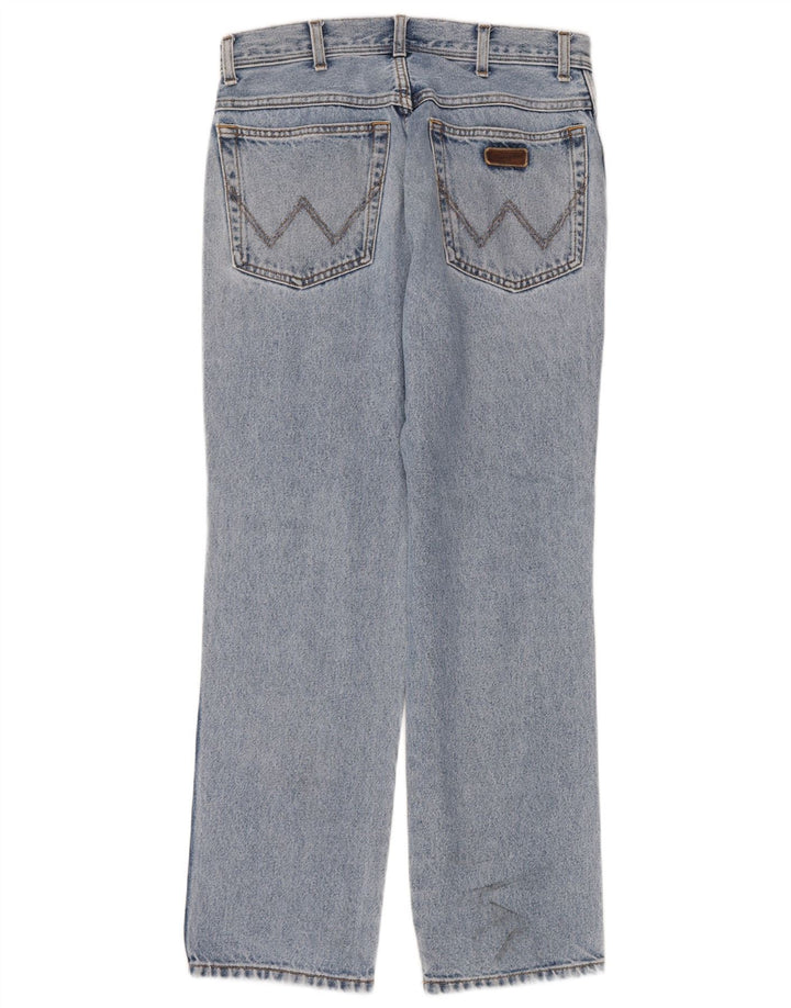 Męskie jeansy Wrangler o prostym kroju W32 L30, niebieskie, bawełniane