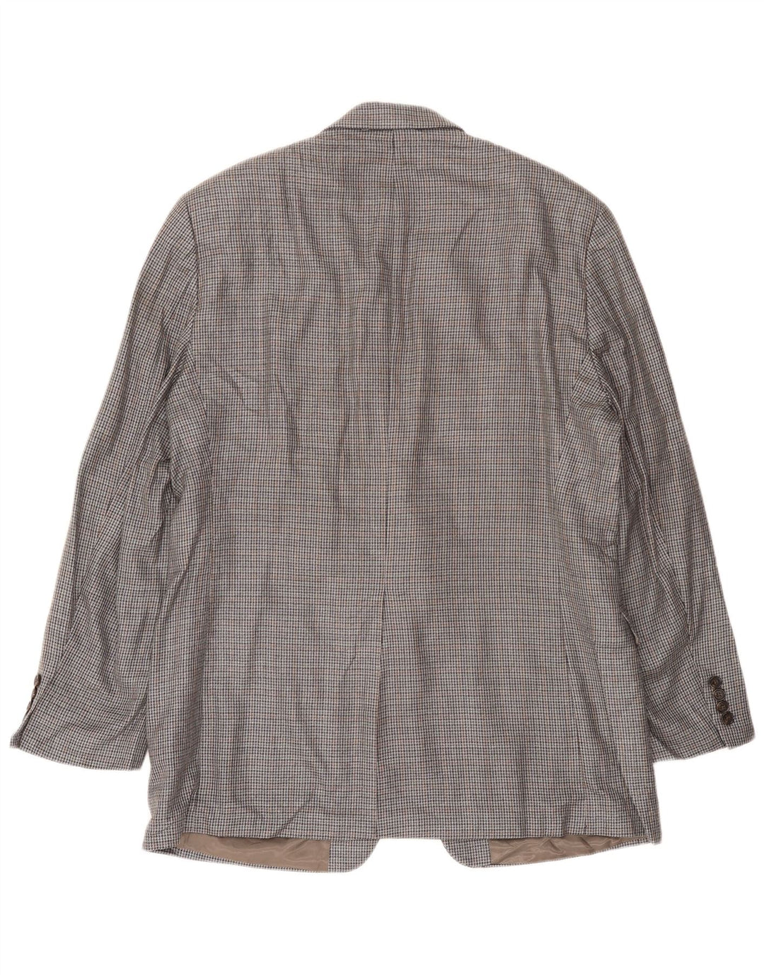 Ralph Lauren Męska marynarka zapinana na 2 guziki UK 42, duża, szara, jedwabna pepitka