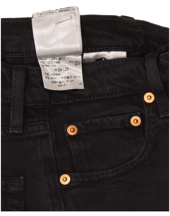 Damskie jeansy Levi's Ribcage Straight W26 L29 Szara bawełna