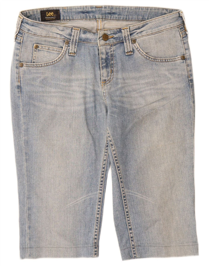 Damskie spodenki jeansowe Lee Bermudy W31 Średnioniebieskie, bawełniane