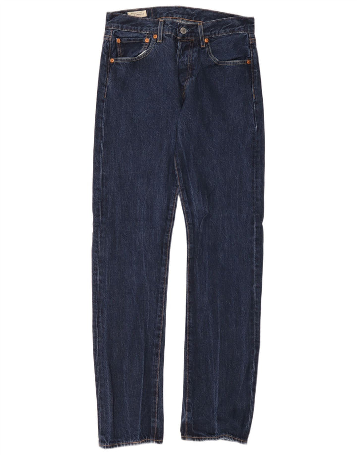 Męskie jeansy Levi's 501 Straight W28 L32 Niebieskie bawełniane