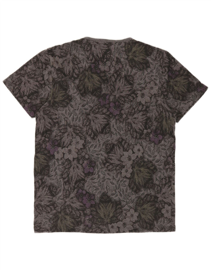 T-shirt męski Ted Baker, średnioszary, w kwiaty