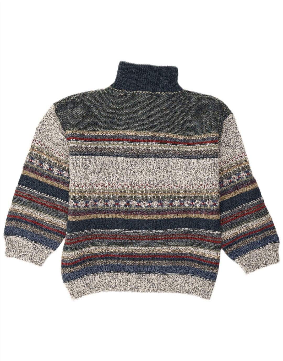 Męski sweter zapinany na zamek Angelo Litrico w średnie, wielokolorowe paski