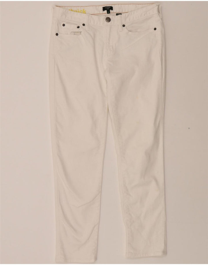 J. CREW Womens Toothpick Slim Jeans W28 L28 White Vintage J. Crew and Second-Hand J. Crew from Messina Hembry 