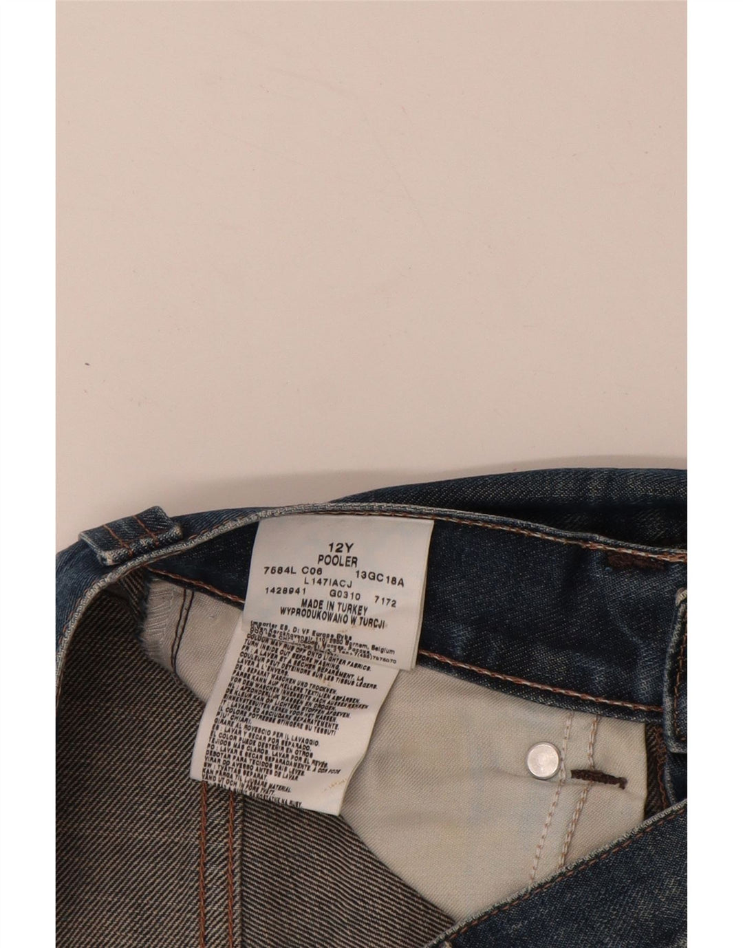 Dżinsy chłopięce LEE z przetarciami, w wieku 11-12 lat, W26, L30, niebieska bawełna