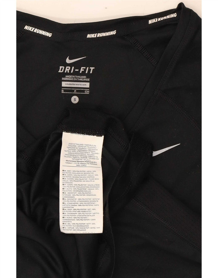 Damska koszulka Nike Dri Fit Top UK 8, mały, czarny poliester