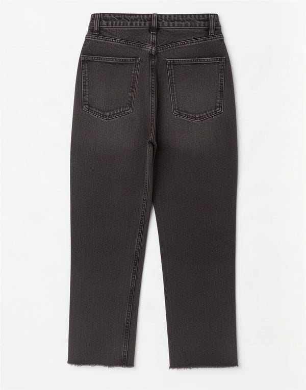 Zwężane jeansy damskie Zara z wysokim stanem EU 36 XS W26 L24 czarne