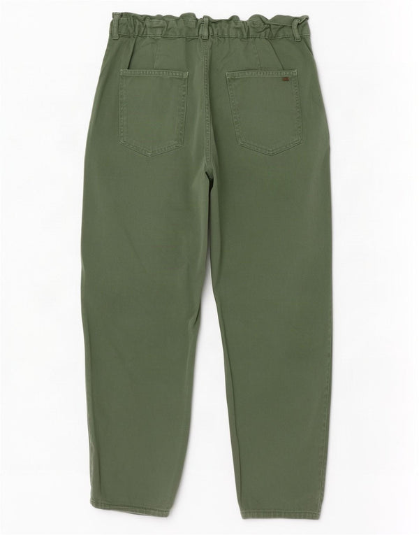 Damskie jeansy z wysokim stanem Zara EU 38 Small W28 L26 Zielona bawełna