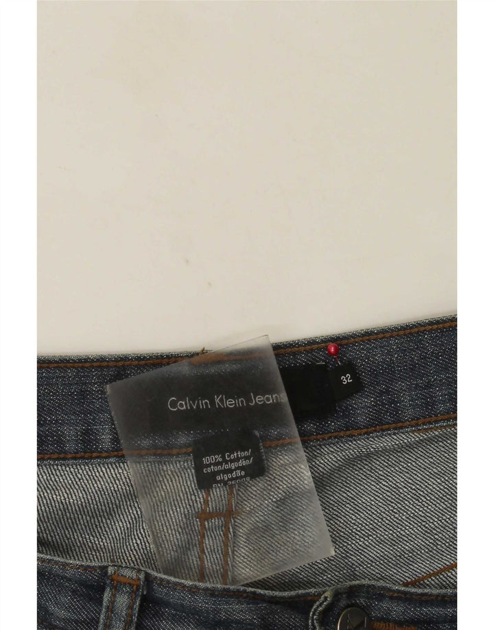 Męskie proste dżinsy Calvin Klein W32 L30 Niebieskie bawełniane