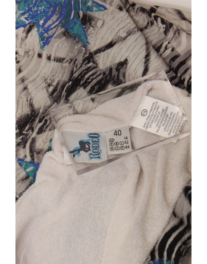 Damska kurtka wiatrówka RODEO UK 14, duża, wielokolorowa, geometryczna