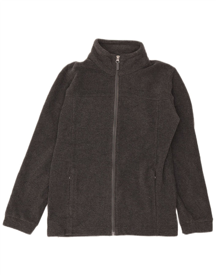 COLUMBIA Womens Fleece Jacket UK 16 Large Grey Polyester