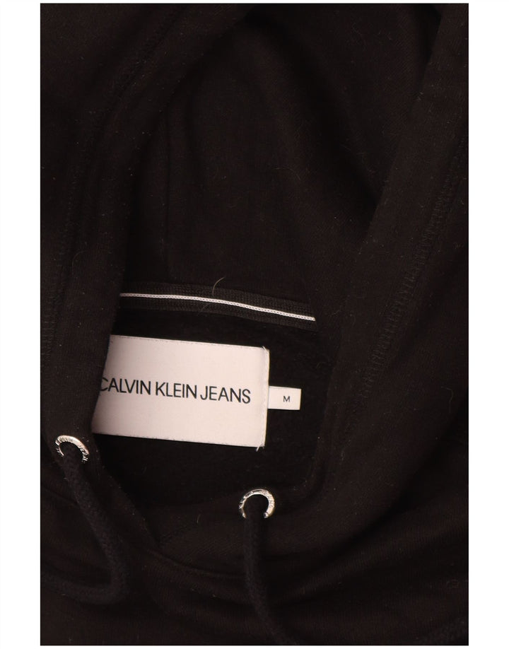 Damski sweter z kapturem CALVIN KLEIN JEANS UK 14, średni czarny, bawełniany