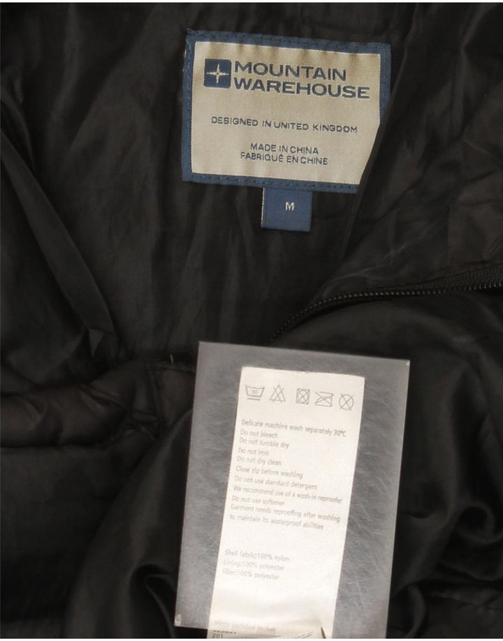 Męska ocieplana kurtka Mountain Warehouse UK 38, średni czarny nylon